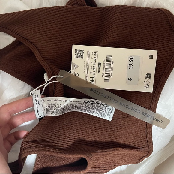 Zara seamless brown corset top size M-L - Picture 4 of 4